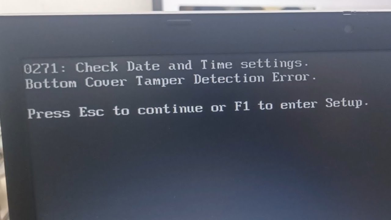 ThinkPad Bottom Cover Tamper Detection Error Resolve || 