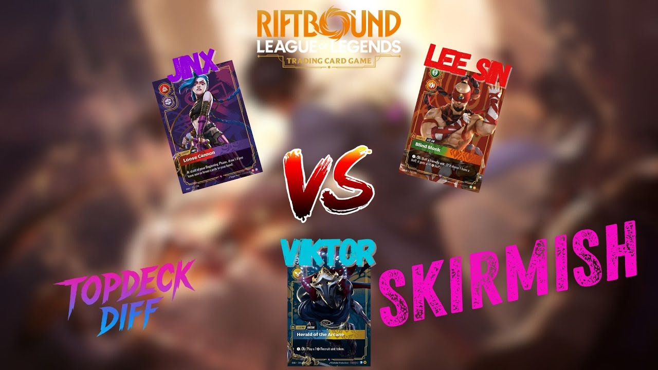 SKIRMISH de Prensentacion | Lee Sin vs Jinx vs Viktor| RIFTBOUND