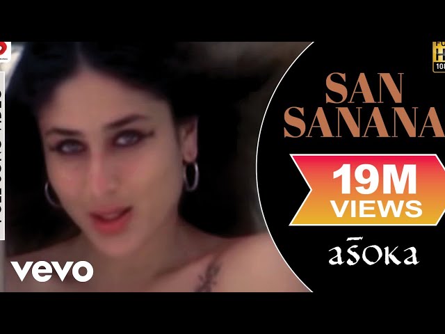 San Sanana Full Video - Asoka|Shah Rukh Khan,Kareena|Alka Yagnik, Hema Sardesai|Anu Malik class=