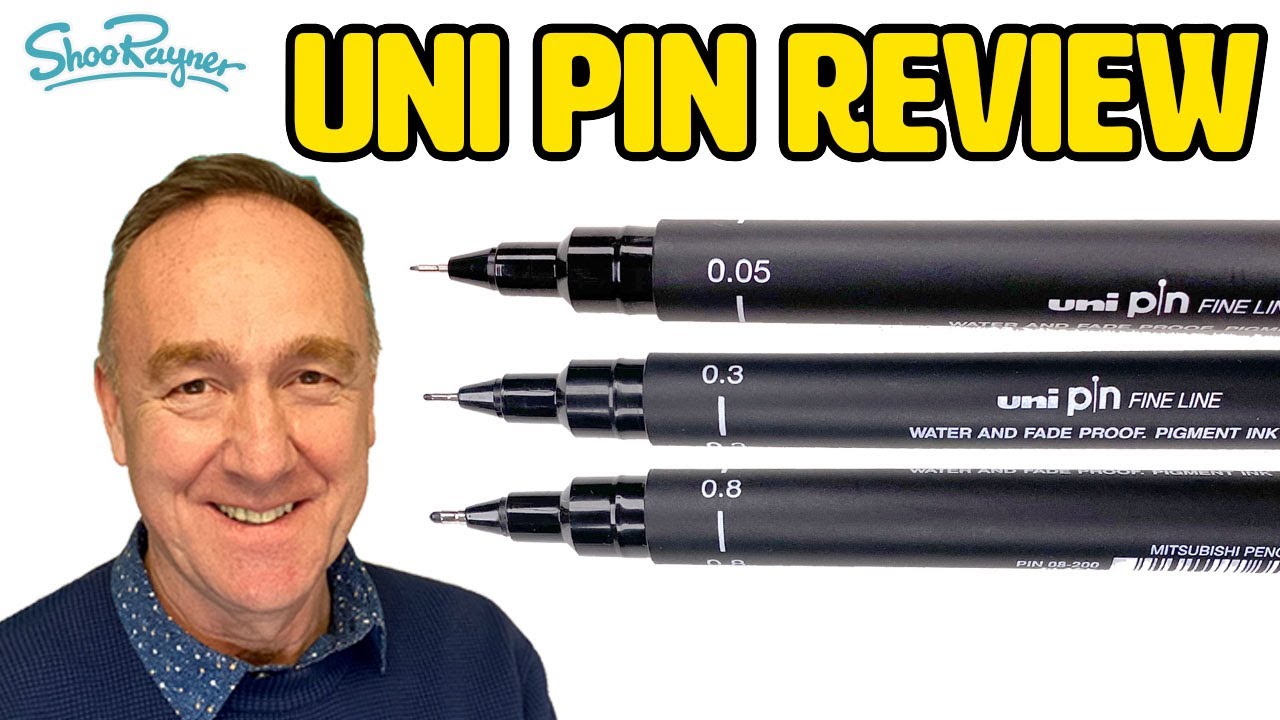 Uni Pin Fine Line Pens Review - Great for artwork! - YouTube