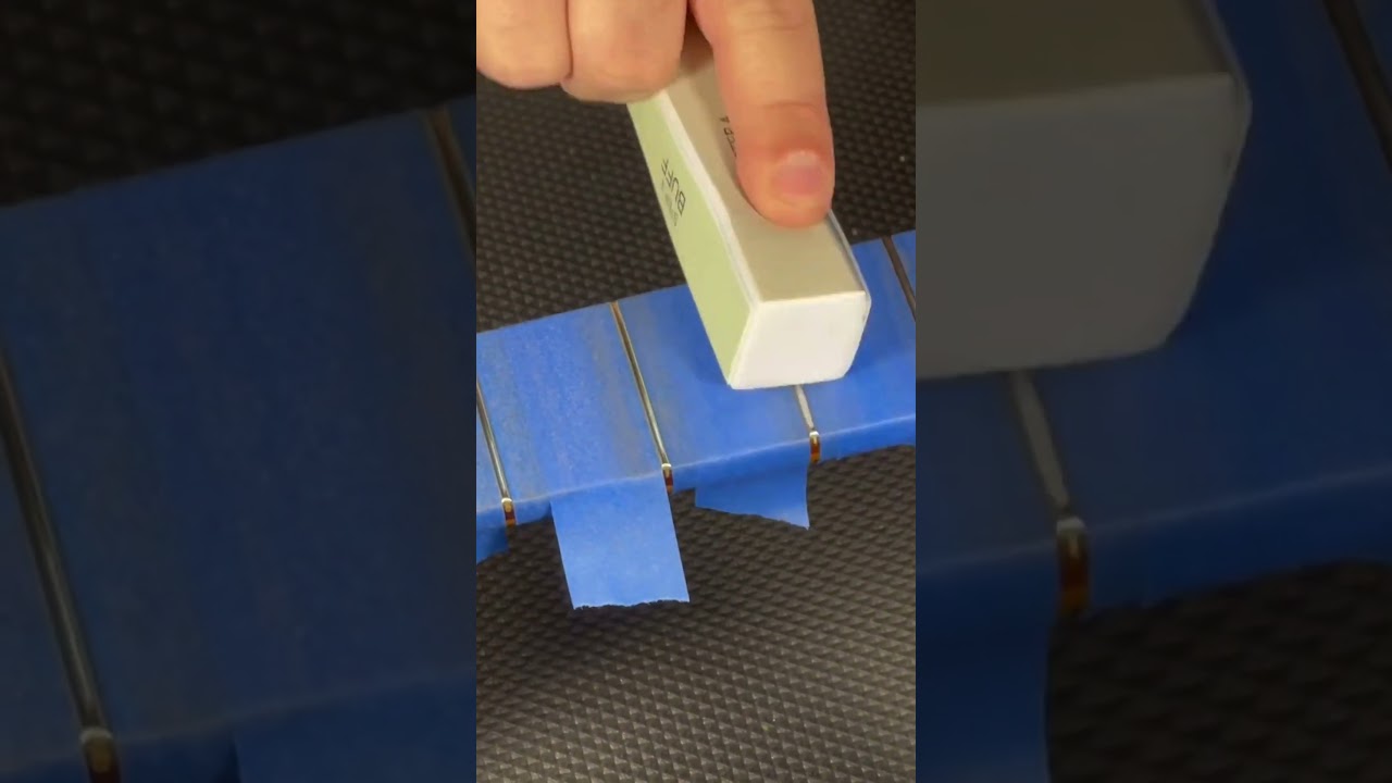 How to Polish Guitar Frets in 40 Seconds 