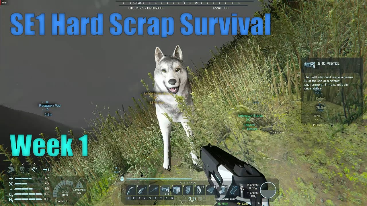Space Engineers 1 Hard Scrap Survival - Week 1