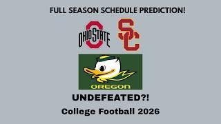 Oregon Ducks 2026 Football Schedule Analysis: My Official Record Prediction!