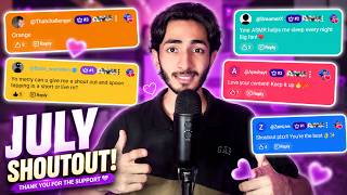 JULY SHOUTOUT ❤️ Thank You For Supporting Me! | ASMR Supporters Shoutout