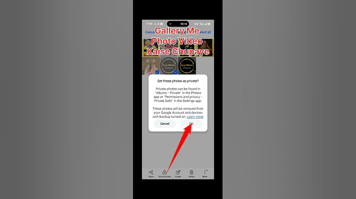 How To Hide Photos In Gallery | Gallery Me Photo Or Video Kaise Chupaye | Gallery #shorts