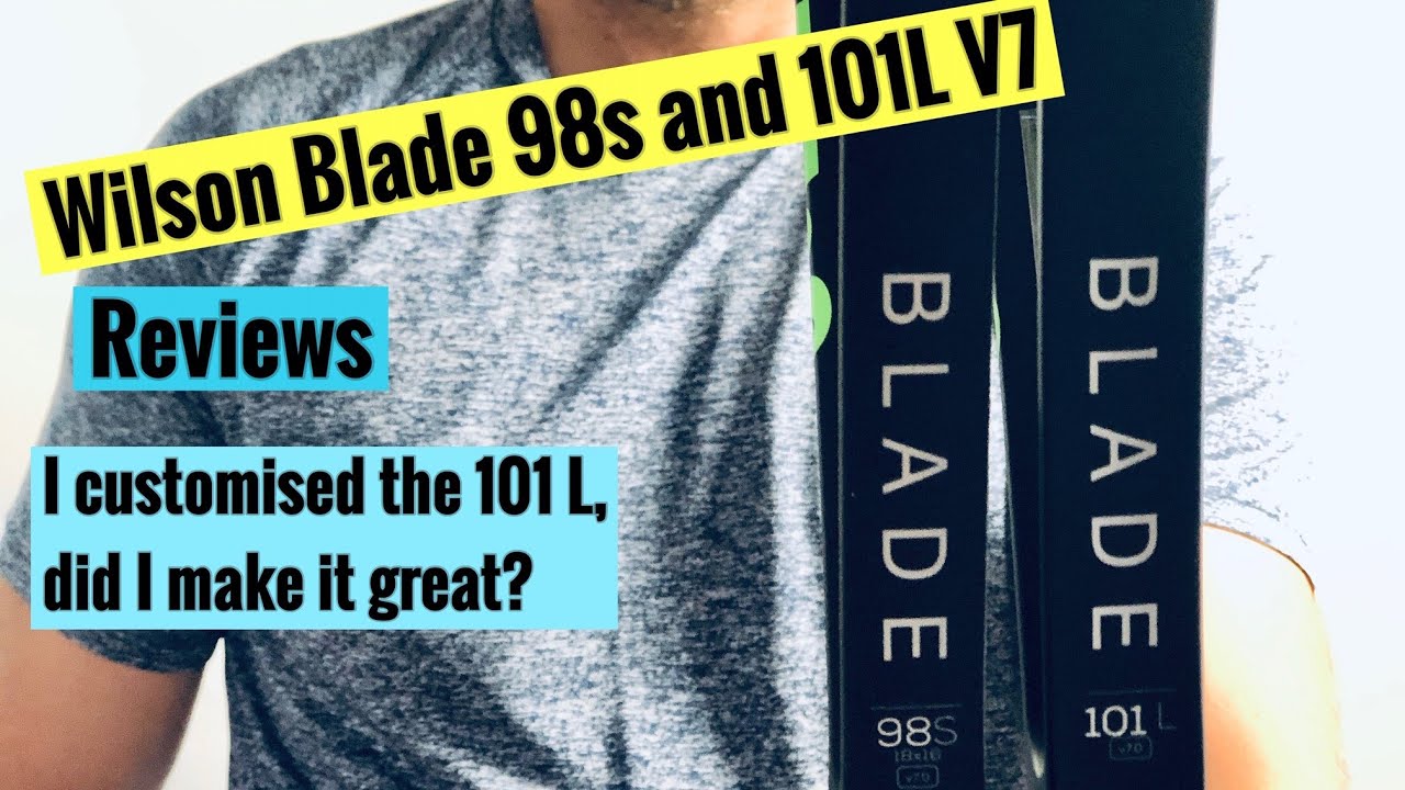 Wilson Blade 98s and 101l (V7) tennis racket / racquet review. And