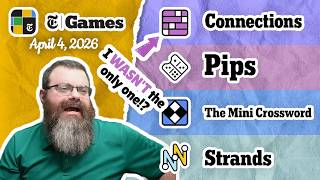 NYT Connections, Pips, Mini Crossword, and Strands | April 4, 2026