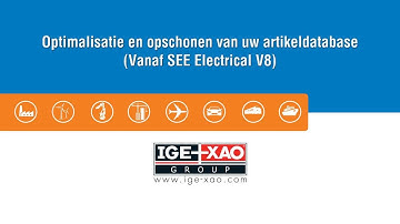 SEE Electrical - Instructie optimaliseren en opschonen typedatabase