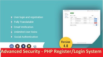 Advanced Security - PHP Register/Login System