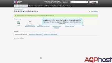 Cómo realizar un respaldo y backups programados en Plesk