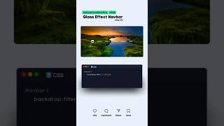 Create this: Amazing GLASS Effect Navbar Designs