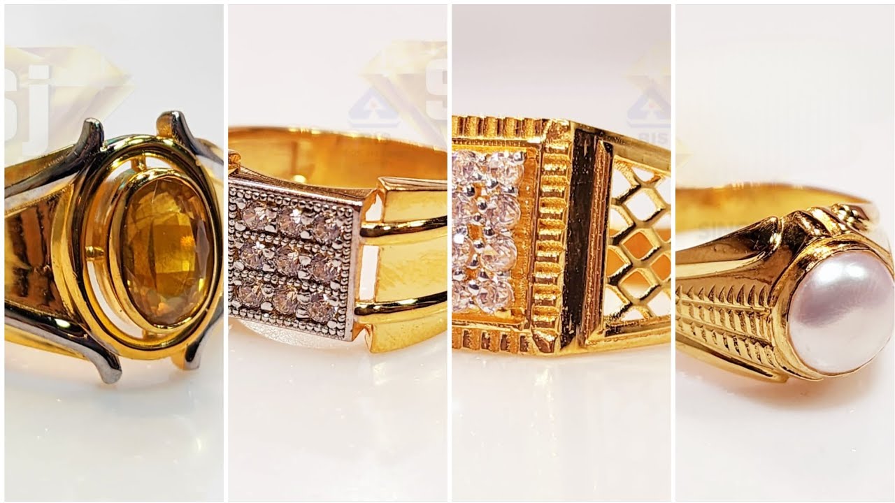 Gent’s Gold Ring | Antique & Unique Stone Ring Design | Latest Angthi Collection ✨💍🏆--