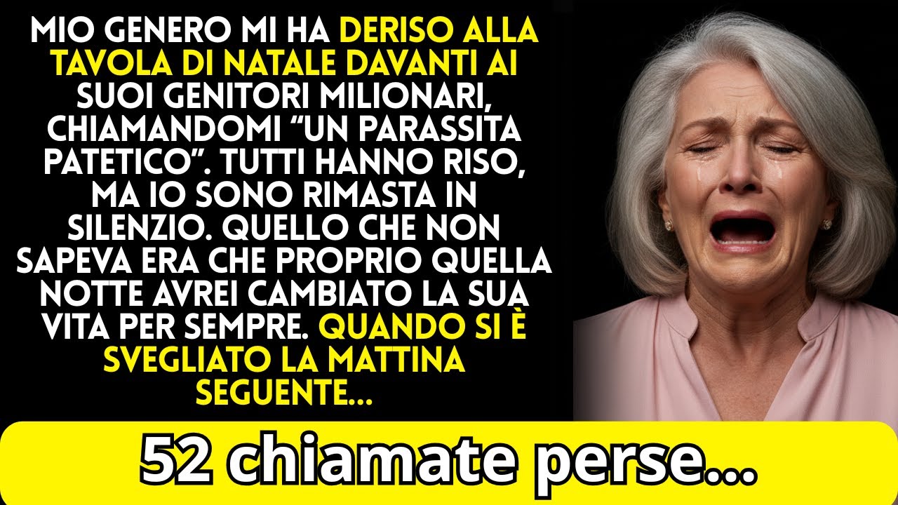 A CENA DI NATALE, MIO GENERO MI HA UMILIATA DAVANTI AI SUOI “GENITORI RICCHI”, CHIAMANDOMI…