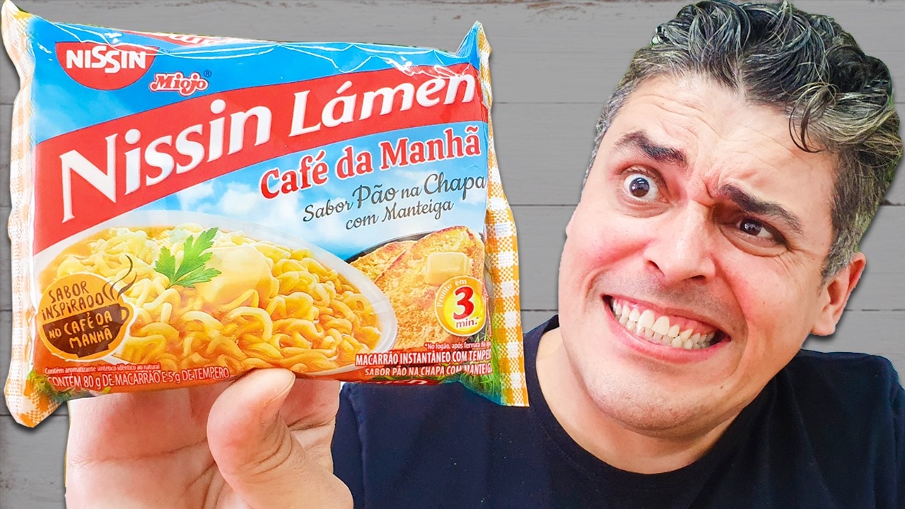 Pão na Chapa e Omelete com Presunto e Queijo| Linha Café da Manhã Nissin Lámen+Turma da Mônica