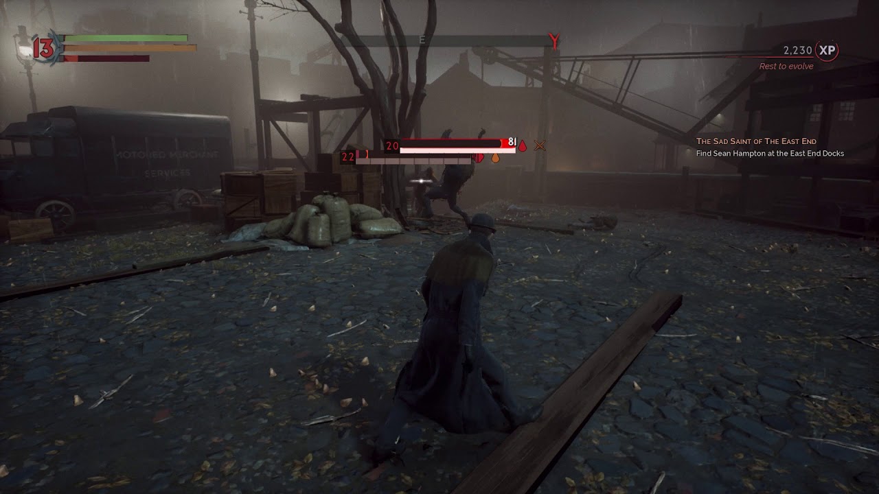Vampyr - The Sad Saint Of The East End: Northdocks Beast verses Priwen Guards Gameplay (2018)