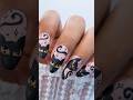Black Cat 🐈⬛ Nails Spooky or cute? #natdenail #nailart #uñas