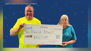 North Carolina man wins $837K from $1 lotto ticket after sister dreams he'd find gold