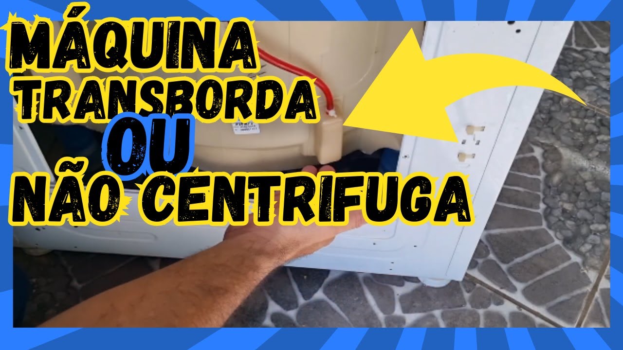 🚨 Sua máquina de lavar transborda ou não centrifuga? Pode ser ISSO! (Almofada de ar entupida)