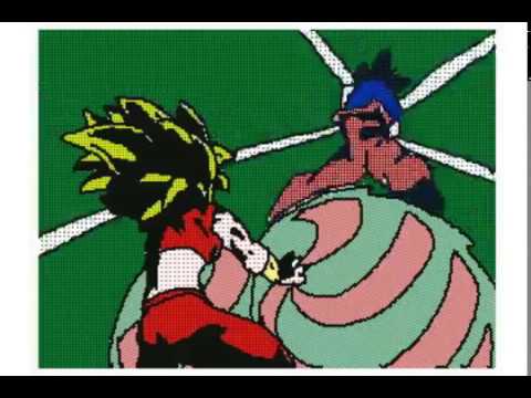 （修正版）ドラゴンボール超 悟空vsケフラ うごメモ3Dで再現！ dragon ball super Goku vs Kefla in flipnote 3D