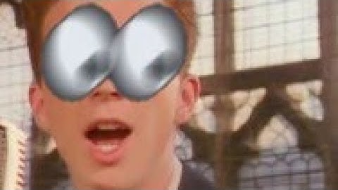 never gonna give you up but it gets faster every time he says never