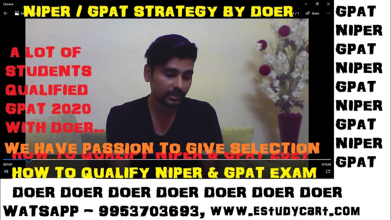 HOW TO QUALIFY NIPER 2020 & GPAT 2021 - QUERY & DOUBTS SESSION