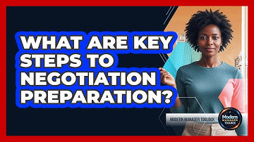 What Are Key Steps To Negotiation Preparation?