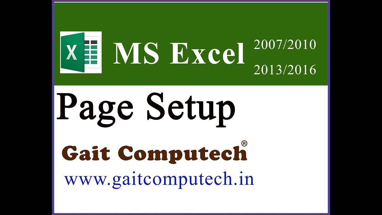 excel page setup setting page layout and print page break2016/2013/2010/2007