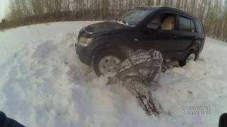 SuZuki GRAND VITARA в снегу