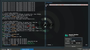 Customizing the XFCE Panel with a Generic Monitor script