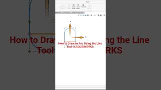 How to Draw an Arc Using the Line Tool in SOLIDWORKS #solidworkstutorial #solidworks #learncad