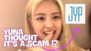 Yuna Thought It Was a *SCAM*?! Yuna talks about how she get into JYP (Eng Sub)