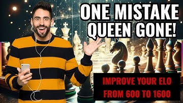 One Move Blunder! Double Attack Check with Knight Wins the Game | Chess Masterclass