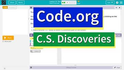 Code.org Lesson 10.2 Text | Tutorial with Answers | Unit 3 CS Discoveries