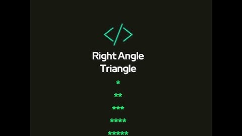 "How to Create a Right-Angle Triangle Pattern in Python | Step-by-Step Tutorial"