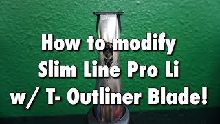 How to deep clean and modify Andis Slim line Pro Li / Tutorial (HD)