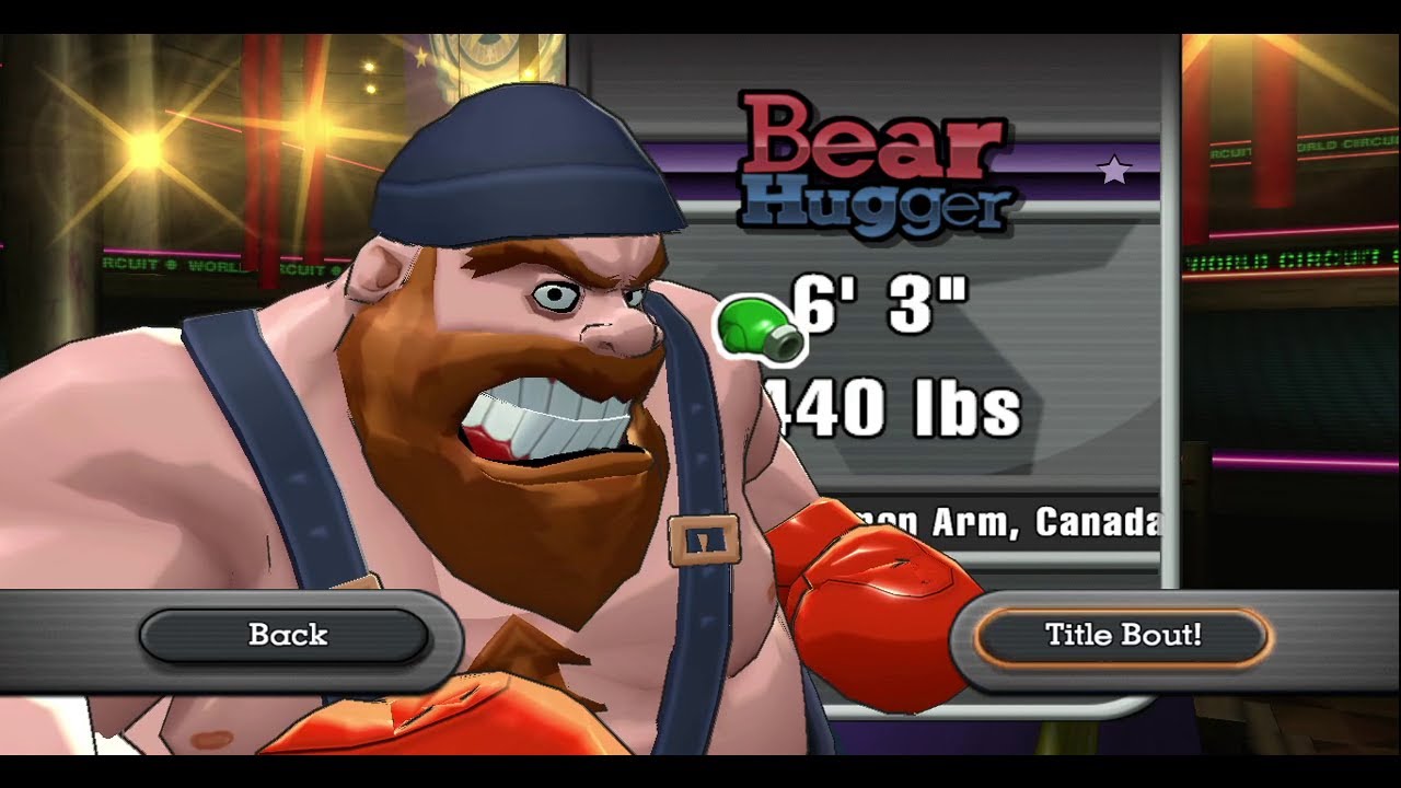 PunchOut!! (Wii) Bear Hugger (Title Defense) YouTube