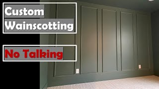 How to do Wainscoting | Finish Carpenter Installs Accent Wall Fast Efficient Wainscoting Value Engineered Wainscoting Details