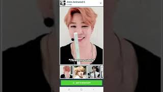 Jimin BTS Animated Stickers - WAStickerApps screenshot 2