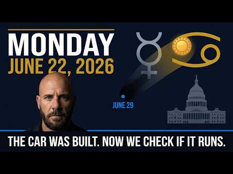 Mercury Shadow Deepens — US Crypto Bills Advance Under Cancer Season — Mon, Jun 22