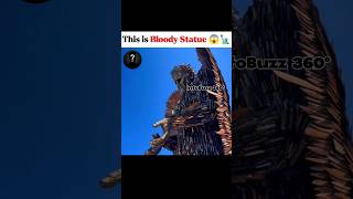 A Statue Forged from 100,000 Surrendered Blades 😱🗽 #shorts #statue #trending