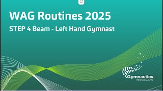 WAG STEP 4 Beam Left Hand Gymnast