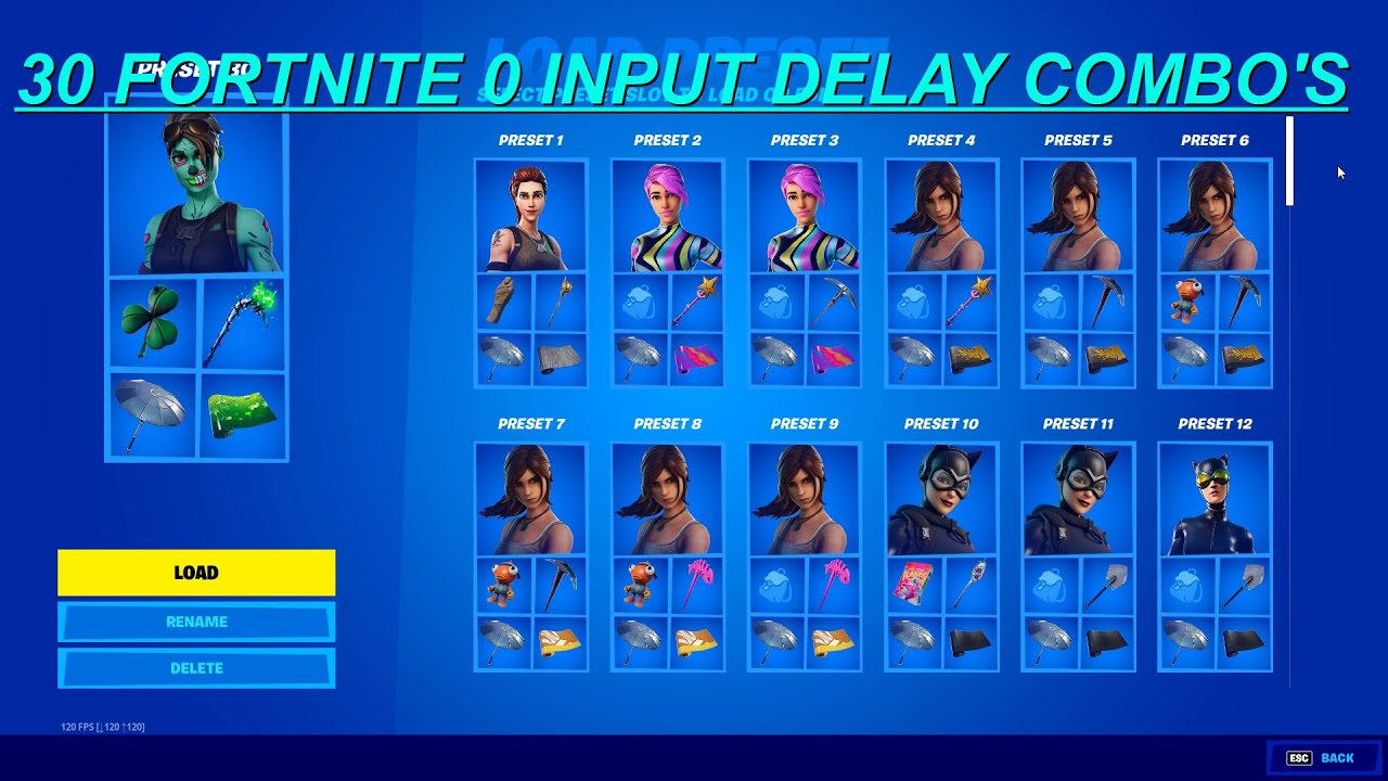 Do some Fortnite skins give less input delay and more FPS?