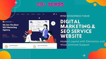 Digital Marketing WordPress Theme | SEO & IT Service Website | Ryse WordPress Theme