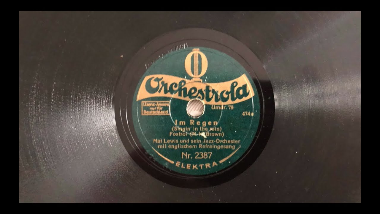 NAT LEWIS HARRY BIDGOOD: Singin' In The Rain - Button Up Your Overcoat 1929 London Danceband