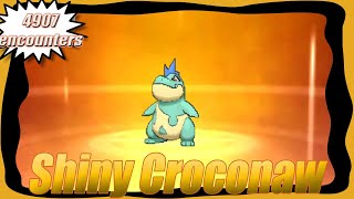 Shiny evolved Croconaw - 4907 encounters - Pokemon Sun/Moon