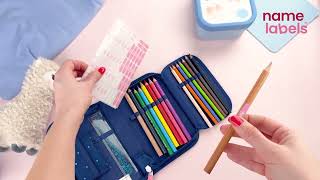 How to Label School Supplies with Pencil Name Labels