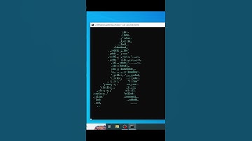 CARA MEMBUAT ANIMASI ASCII ORANG LARI DI CMD #cmd #cmdtricks