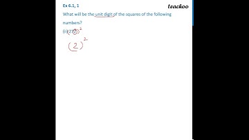 Ex 5.1, 1 (ii) - What will be unit digit of the square of 272? - Class 8 - Teachoo