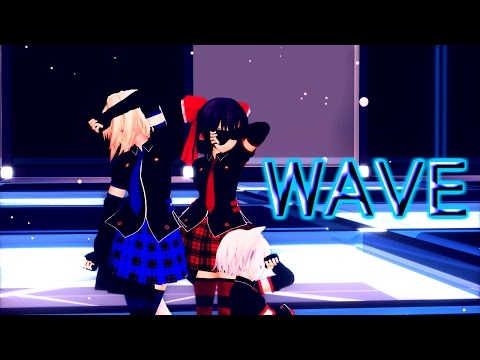【東方MMD】霊夢とアリスと椛でWAVE