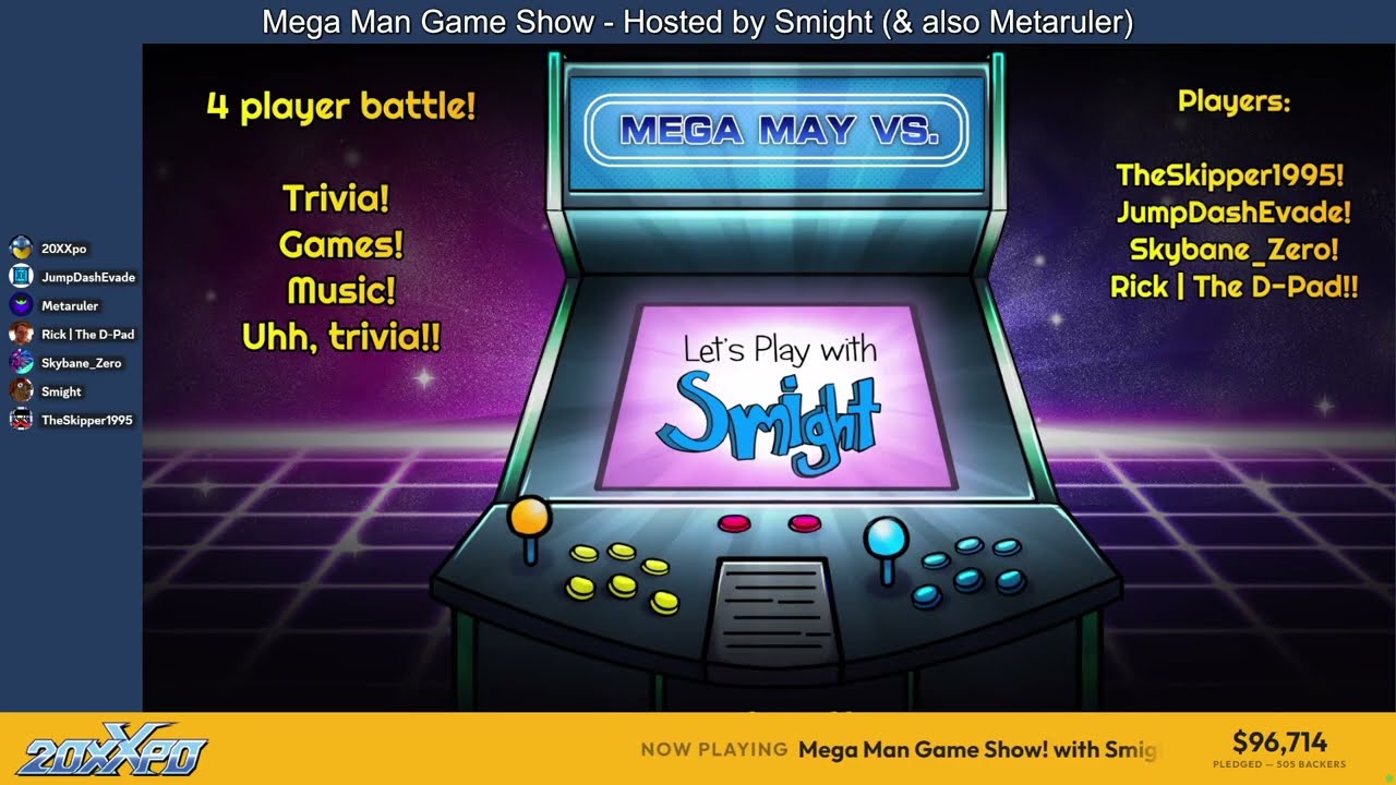 Mega Man Game Show - Hosted by Smight & Metaruler - Mega May - YouTube